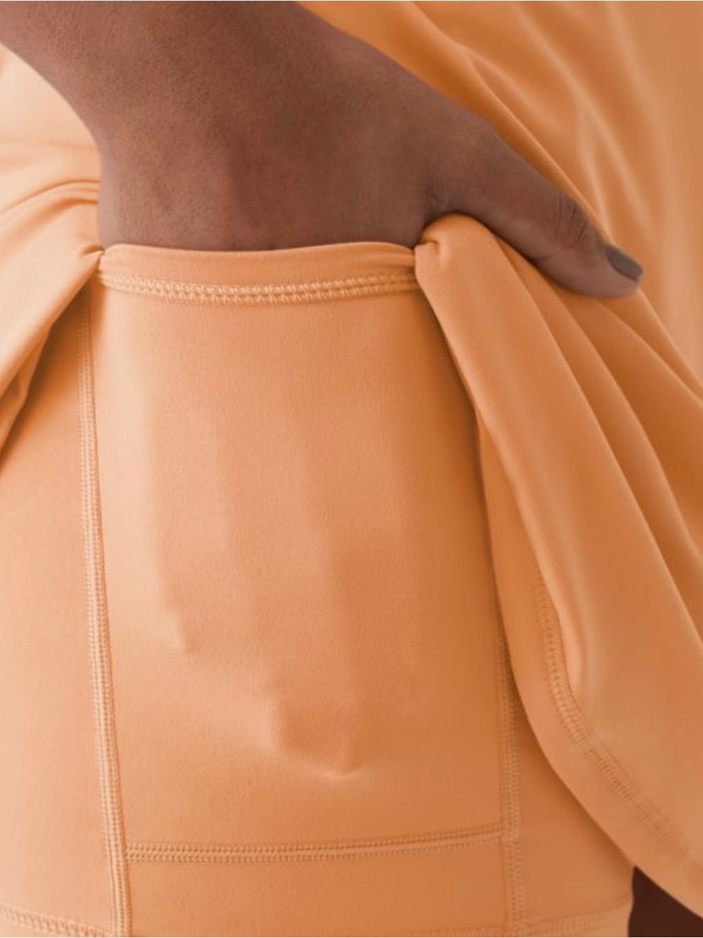💫NEW-HALARA-SoftlyZero™ Backless Active Dress-Easy Peezy -Apricot Sherbet-LARGE - Picture 4 of 4